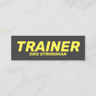 Minimalist stand out style mini business card