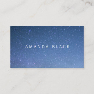 Minimalist Starry Business Card