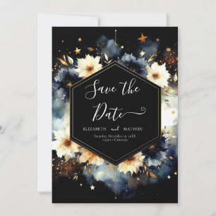 Minimalist Stars Celestial Wedding Save The Date