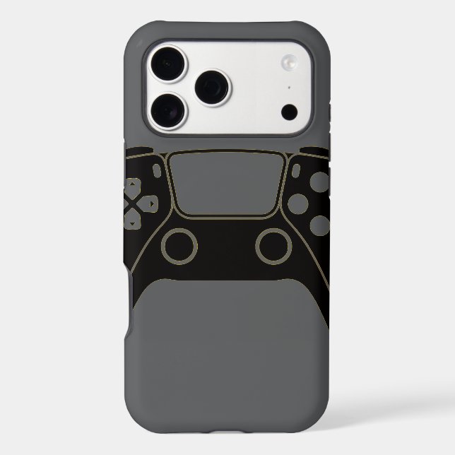 Minimalist Stealth Gaming Controller Phone Case (Back)