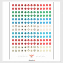 minimalist sticker sheet