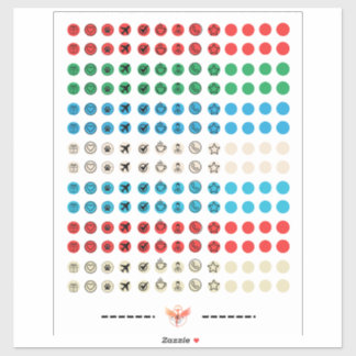 minimalist sticker sheet