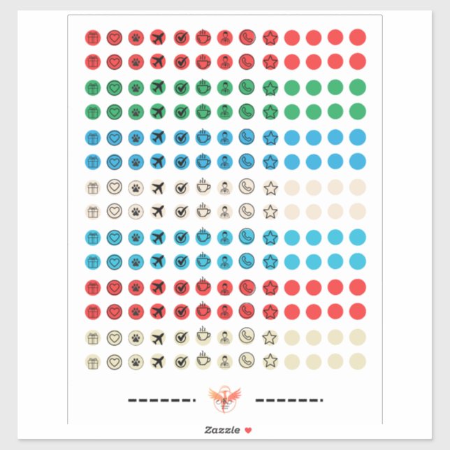 minimalist sticker sheet (Sheet)