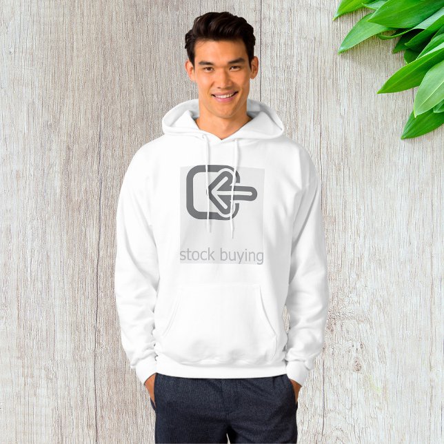 Minimalist Stock Buying Modern Financial Icon  Hoodie (Creator Uploaded)