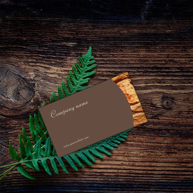 Minimalist stone photography brown Business Card (Creator Uploaded)