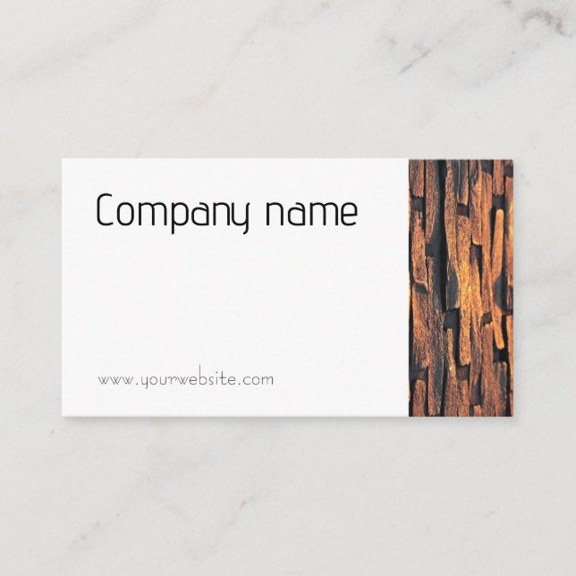 Minimalist stone photography Business Card (Front)