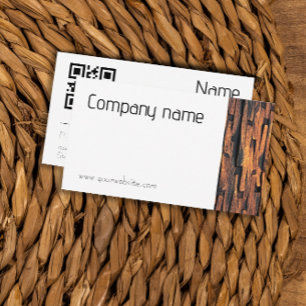 Minimalist stone photography QR Business Card