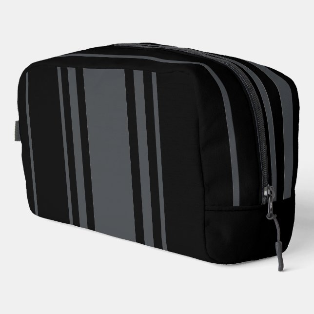 Minimalist Stripes Dopp Kit (Right Corner)