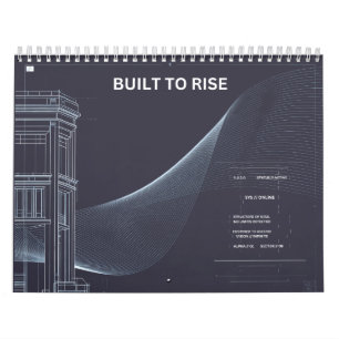 Minimalist Structure Line Art Calendar