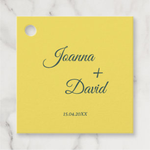 Minimalist Style Calligraphy Font Wedding Favour Tags