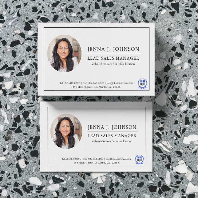 Minimalist Style | Custom Photo Business Card (Creator Uploaded)