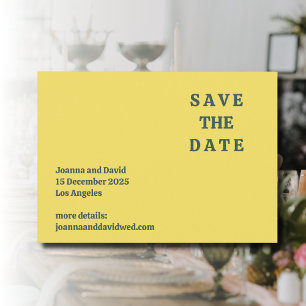 Minimalist Style Retro Typewriter Font Wedding Save The Date