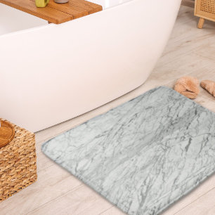 minimalist stylish modern chic grey marble bath mat
