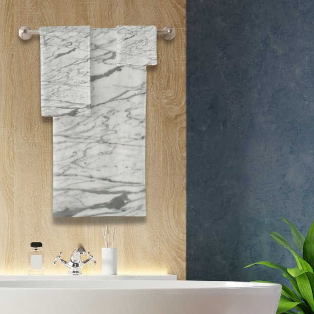 minimalist stylish modern chic grey marble bath towel set (minimalist stylish modern chic grey marble bath towel set)