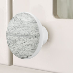 minimalist stylish modern chic grey marble ceramic knob