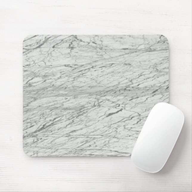 minimalist stylish modern chic grey marble mouse pad (With Mouse)