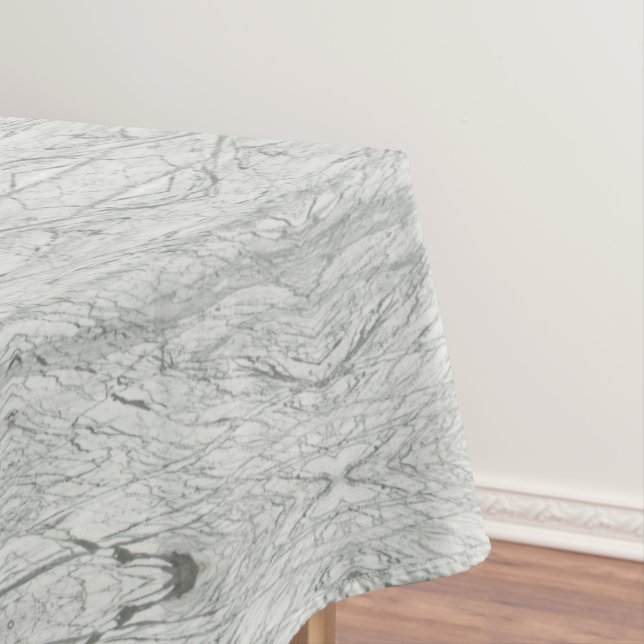 minimalist stylish modern chic grey marble tablecloth (In Situ)