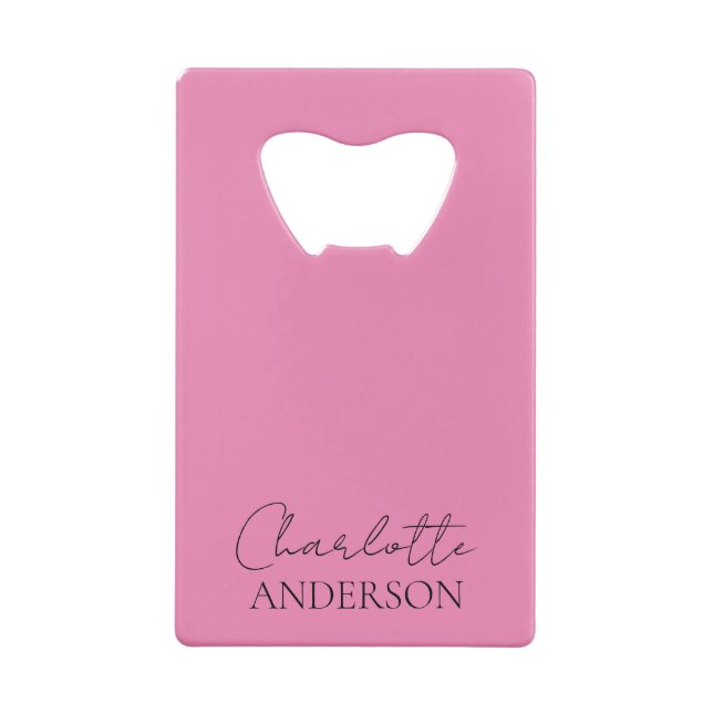 Minimalist Stylish Monogram  Name Pink  (Back)
