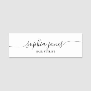 Minimalist Stylish Script Name Tag