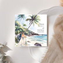 Minimalist Summer Beach  Destination Wedding