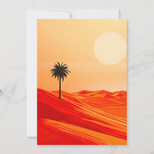 Minimalist Summer Desert Oasis Announcement