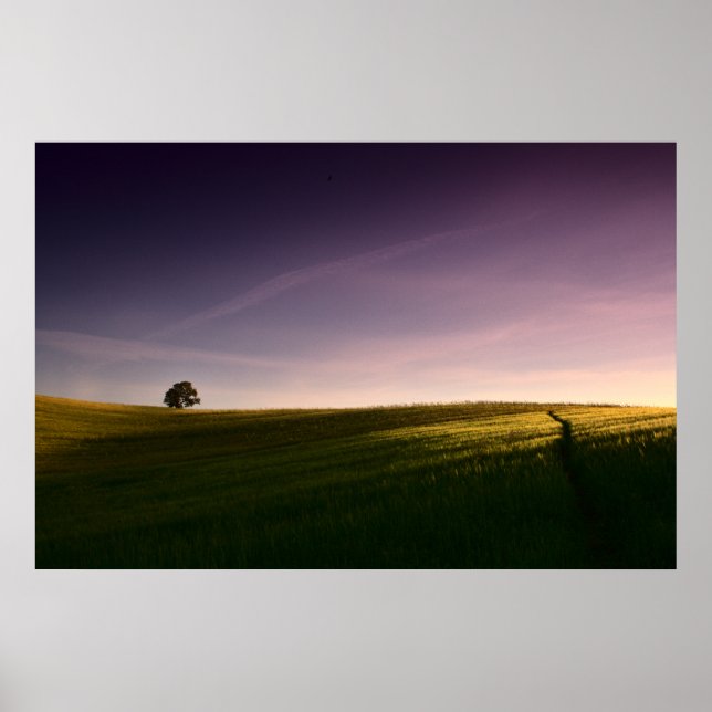 Minimalist Sunset (Old Linslade 9111)  Poster (Front)