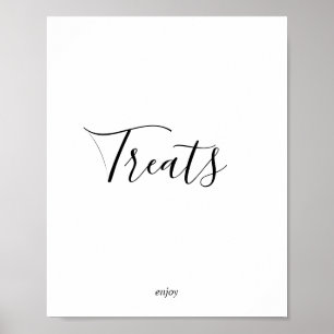 Minimalist Sweet Treats Table Sign