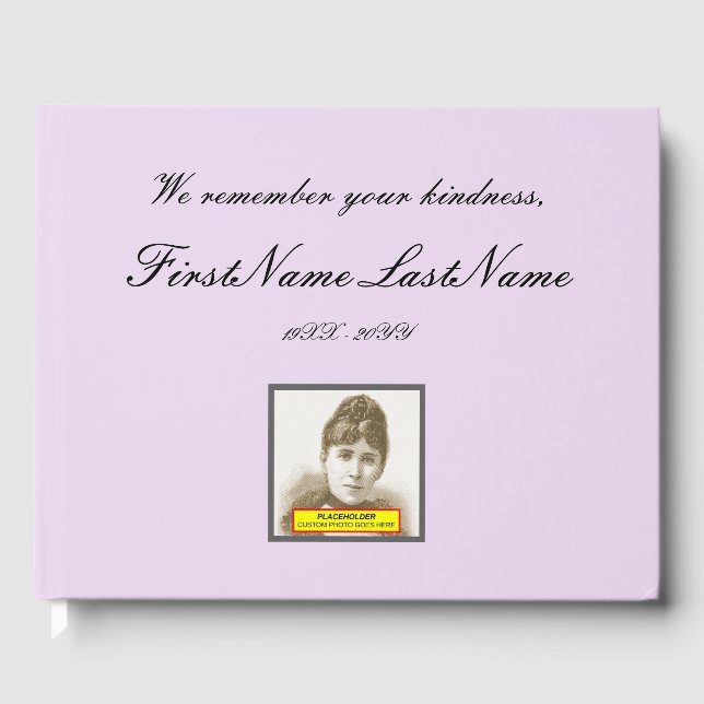 Minimalist Sympathies Guestbook (Front)