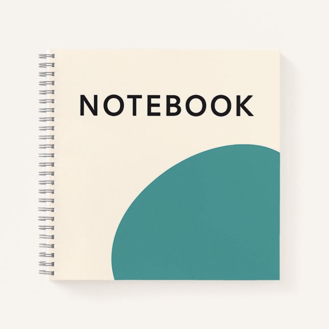 Minimalist Teal Notebook (Front)