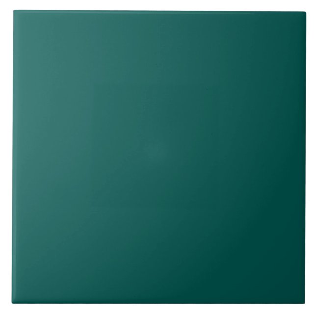 Minimalist Teal Plain Colour Ceramic Tile (Front)