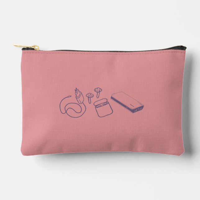 Minimalist Tech and Cable Organiser Case Accessory Pouch (Front)