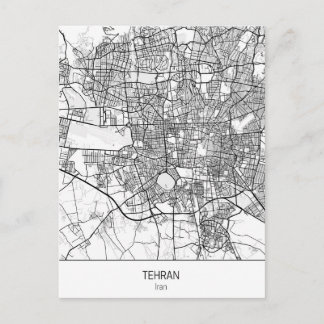 minimalist Tehran Iran Postcard