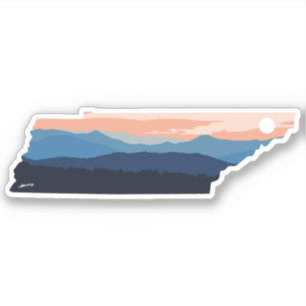 Minimalist Tennessee Mountain Sunset