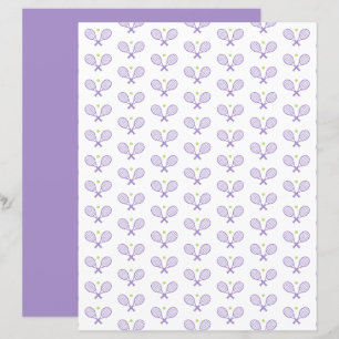 Minimalist Tennis Pattern Scrapbook Paper
