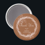 Minimalist terracotta boho Burnt Orange wedding Magnet<br><div class="desc">Minimalist terracotta boho Burnt Orange wedding  Favour magnet with RSVP wedding invitation template instant digital download,   terracotta  and white Talavera arch wedding invitations,  QR RSVP wedding invitations wedding invitations with rsvp wedding invitation card</div>