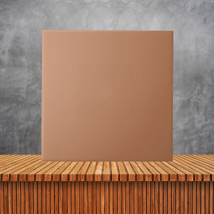 Minimalist terracotta solid brown earthy plain ceramic tile