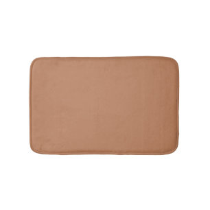 Minimalist terracotta solid plain elegant modern bath mat