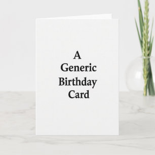 Minimalist Text Birthday Card