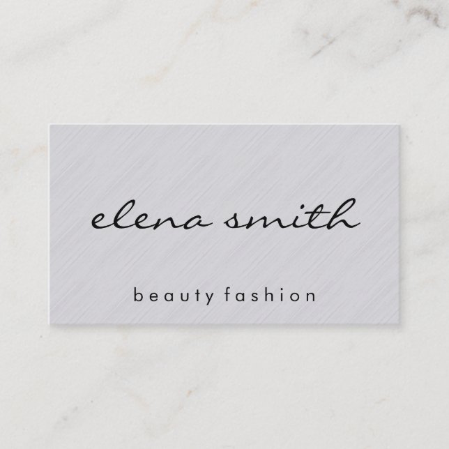 Minimalist Texture Business Card (Front)