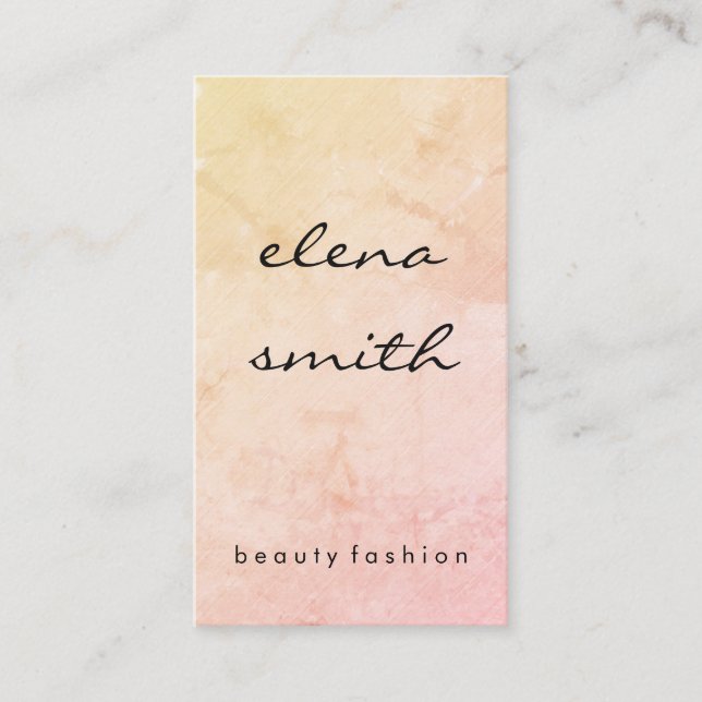 Minimalist Texture Business Card (Front)