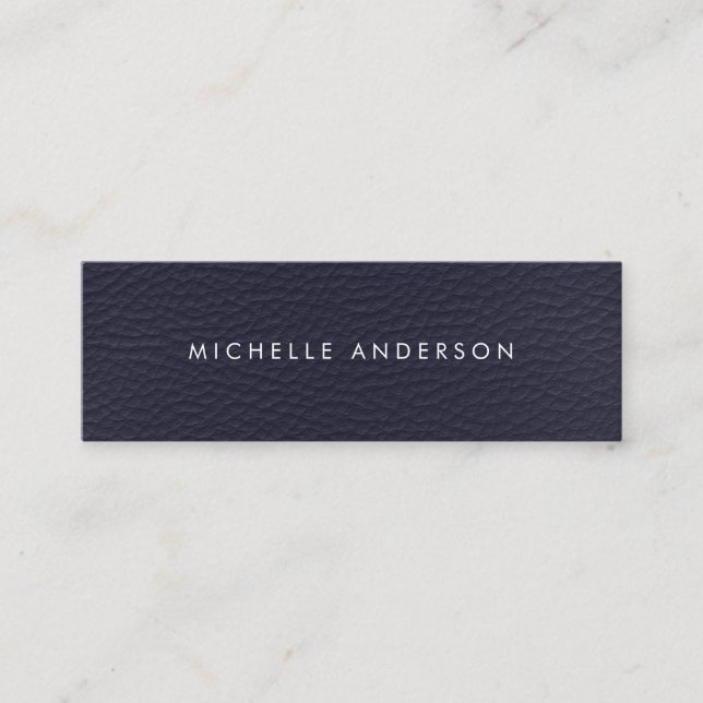 Minimalist Texture Mini Business Card (Front)