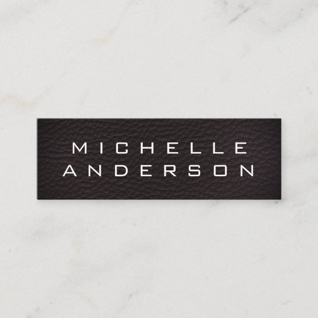 Minimalist Texture Mini Business Card (Front)
