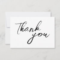Minimalist Thank you Card