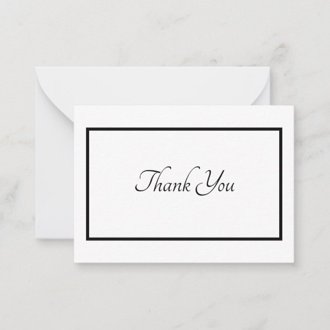 Minimalist Thank You Card (Front)