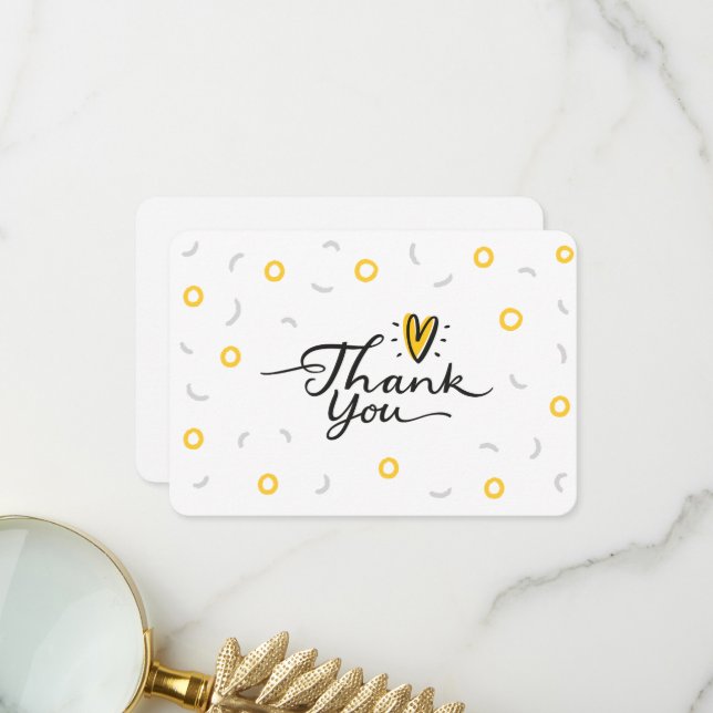 Minimalist Thank you card (Front/Back In Situ)