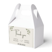 Minimalist Thank You Favour Box