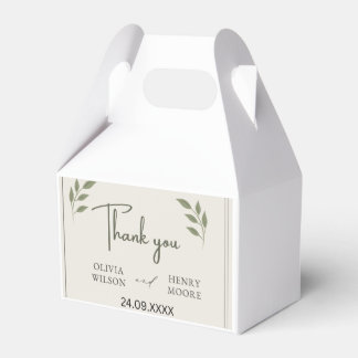 Minimalist Thank You Favour Box