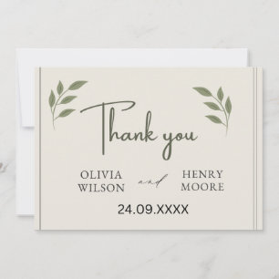 Minimalist Thank You Favour Box Invitation