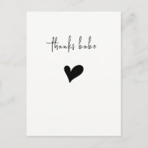 Minimalist Thank You Heart