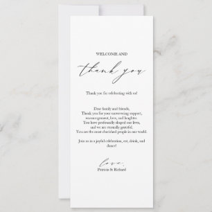 Minimalist Thank You Place Card Template